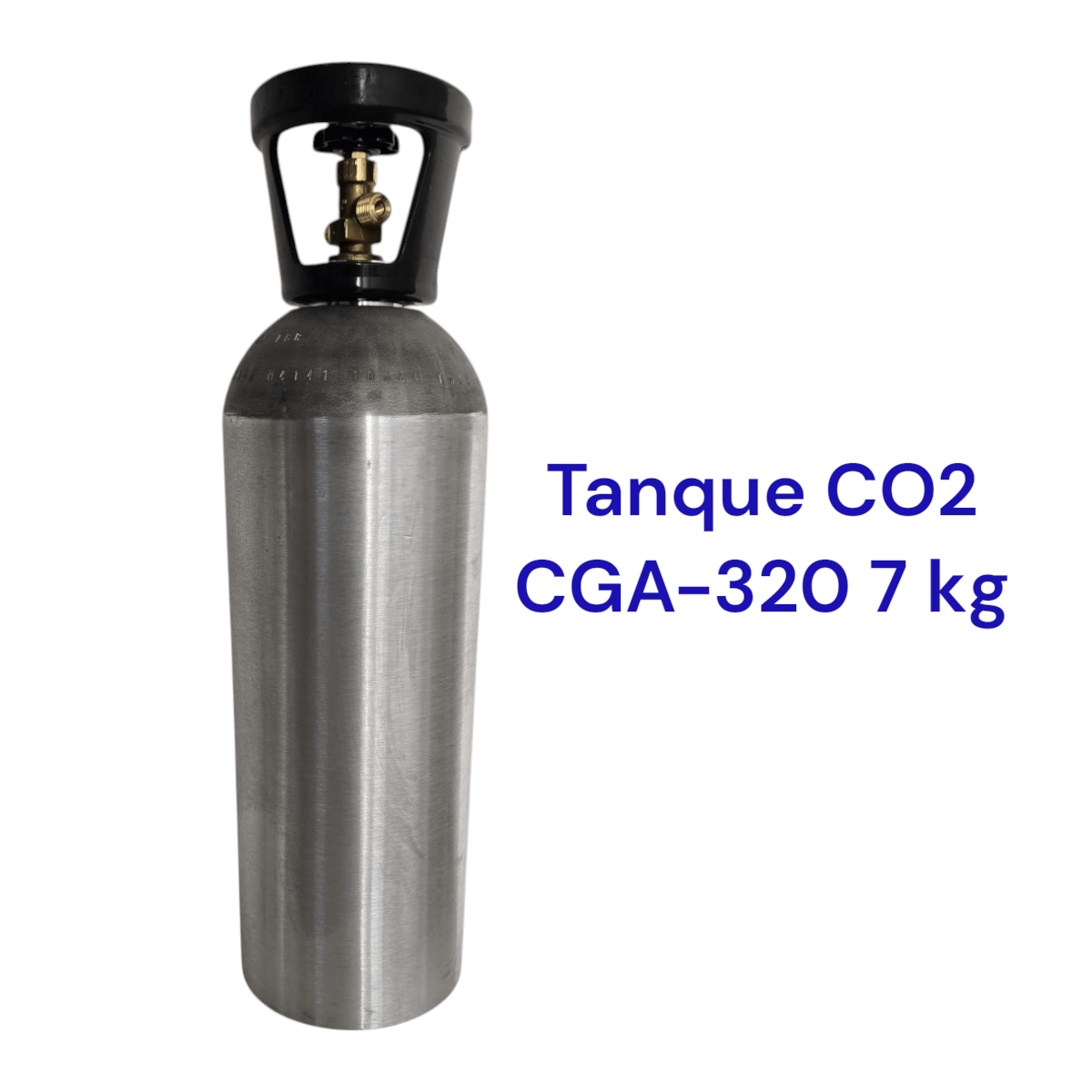 Tanque De Co2 Bioxido De Carbono Medicinal CGA-320, 7 kg